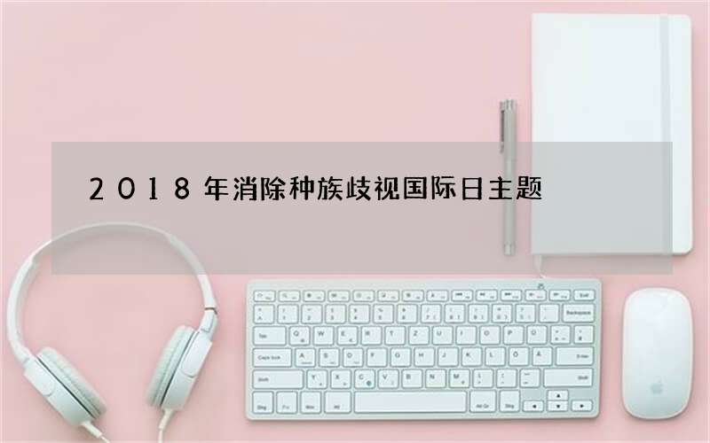 2018年消除种族歧视国际日主题
