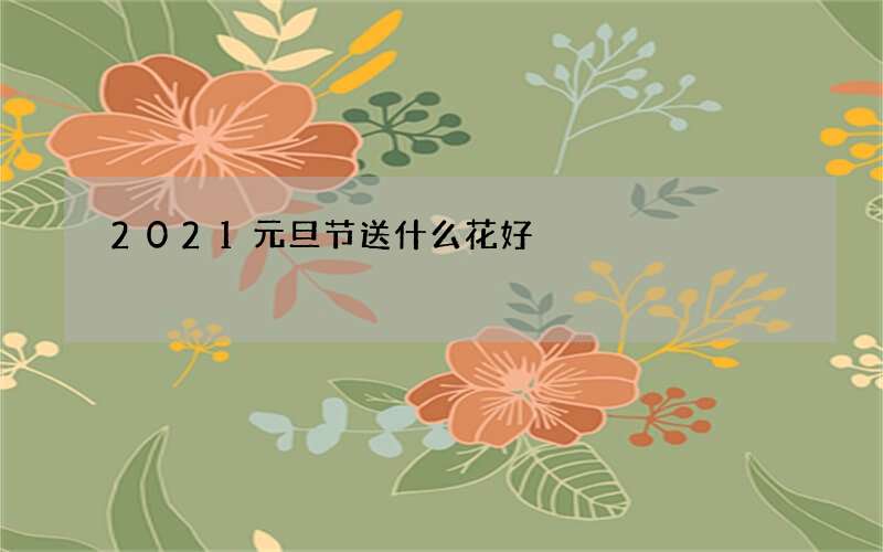 2021元旦节送什么花好