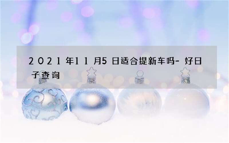 2021年11月5日适合提新车吗-好日子查询