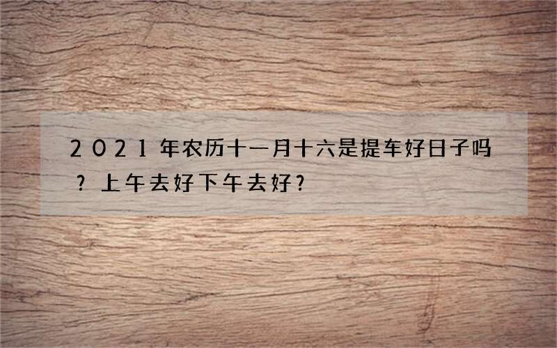 2021年农历十一月十六是提车好日子吗？上午去好下午去好？