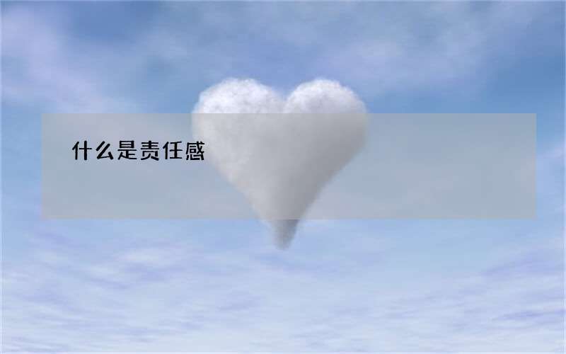 责任感是什么? 什么是责任感?