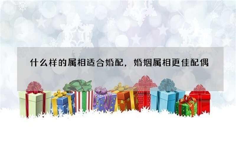 什么样的属相适合婚配，婚姻属相更佳配偶