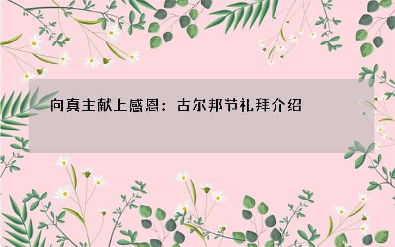 向真主献上感恩：古尔邦节礼拜介绍