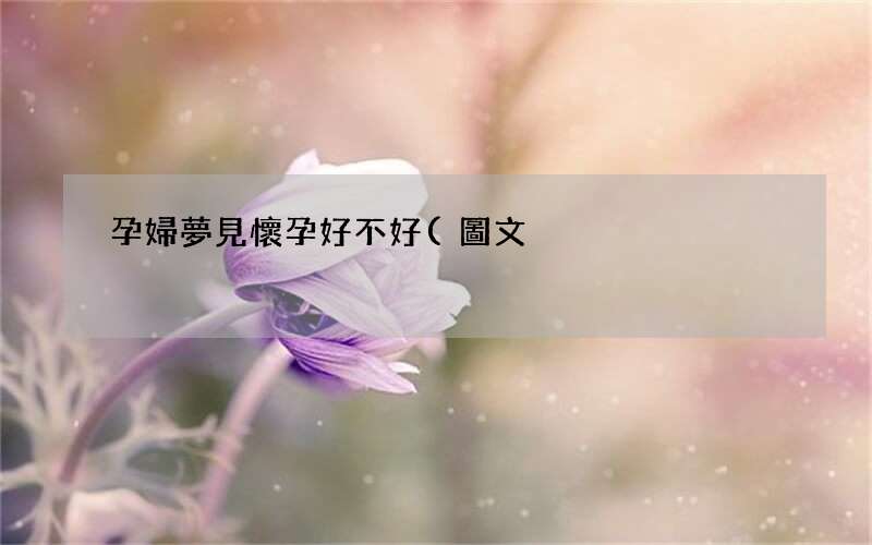 孕婦夢見懷孕好不好