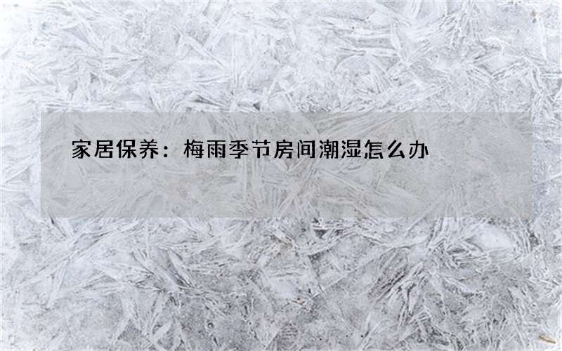 家居保养：梅雨季节房间潮湿怎么办