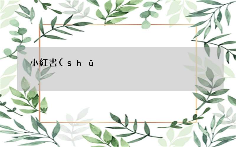 100%將你的筆記策劃上熱門 小紅書(shū)定制推廣方案