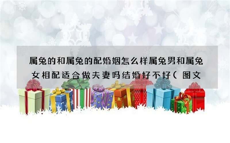 图文 属兔的和属兔的配婚姻怎么样 属兔男和属兔女相配适合做夫妻吗结婚好不好