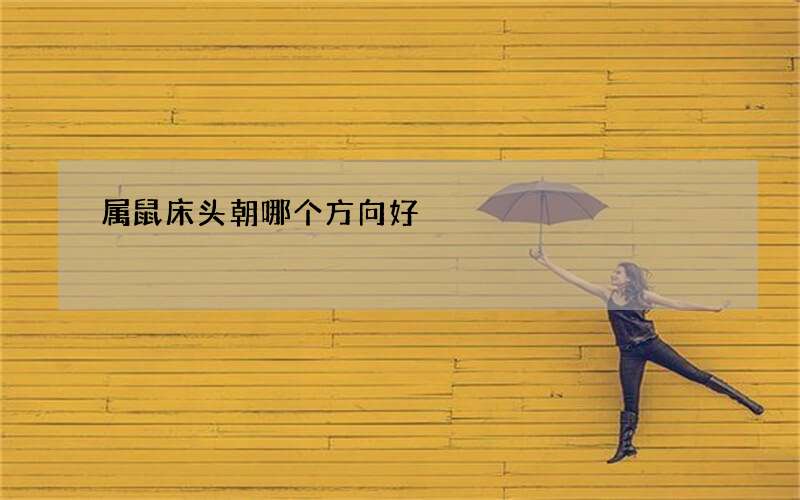 属鼠床头朝哪个方向好