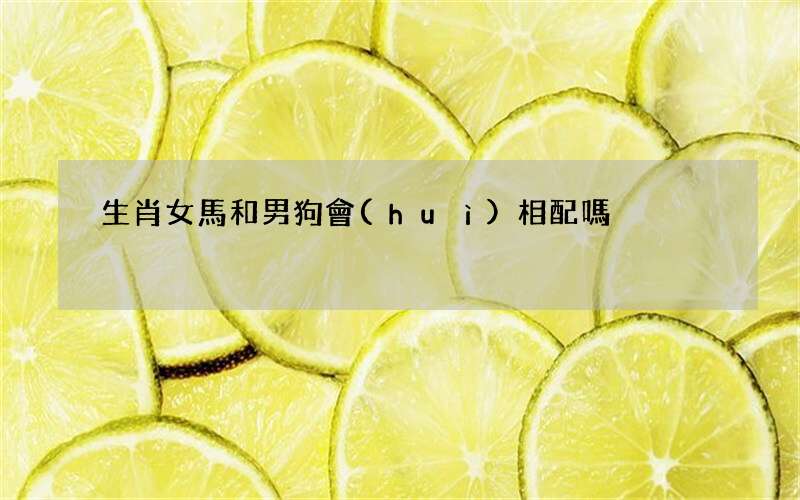 生肖女馬和男狗會(huì)相配嗎