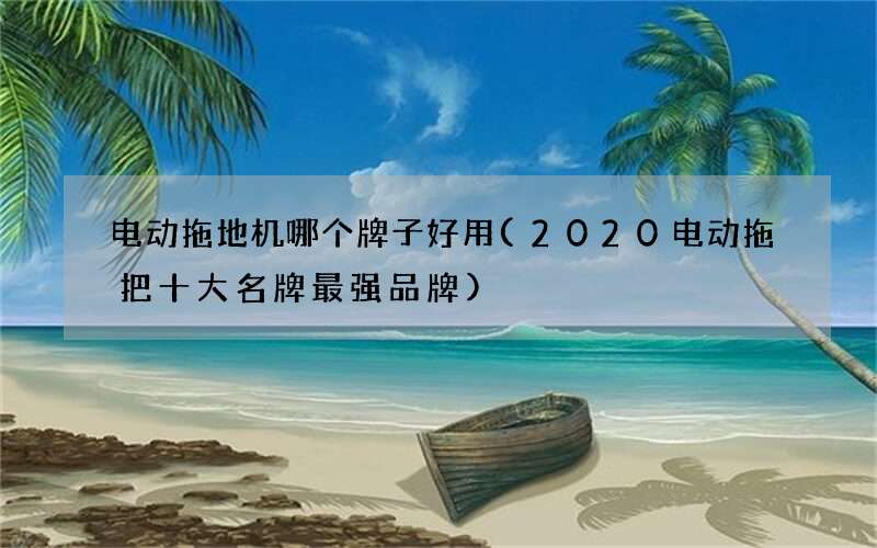 2020电动拖把十大名牌最强品牌 电动拖地机哪个牌子好用