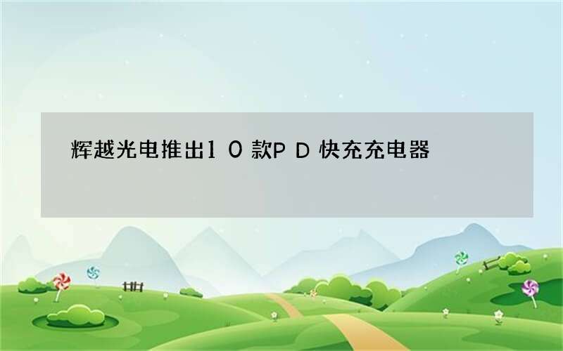 辉越光电推出10款PD快充充电器