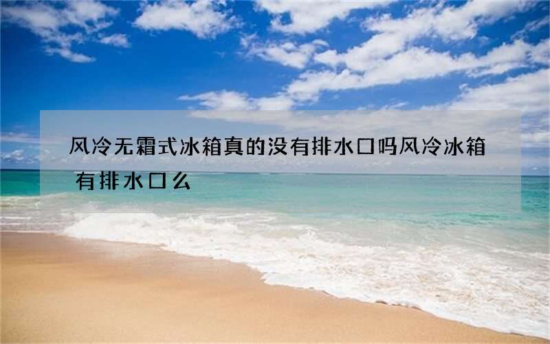 风冷无霜式冰箱真的没有排水口吗 风冷冰箱有排水口么