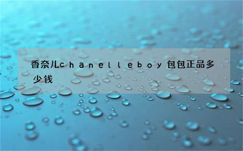 香奈儿chanel leboy包包正品多少钱