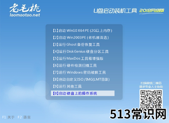 教大家怎么用老桃毛u盘重装系统教程