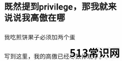 privilege是什么梗 privilege怎么怼回去