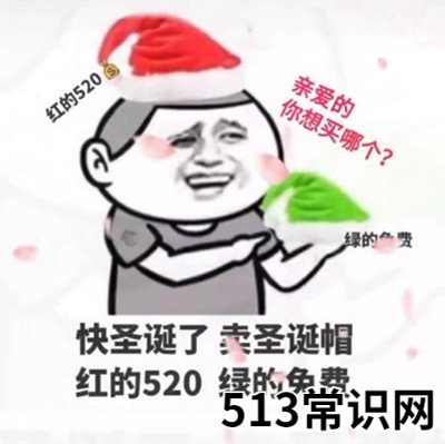 卖圣诞帽红的520绿的免费含义是什么 卖圣诞帽红的520绿的免费是什么梗